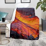 Volcano Lava Print Blanket