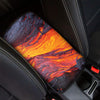 Volcano Lava Print Car Center Console Cover