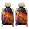 Volcano Lava Print Car Seat Organizers