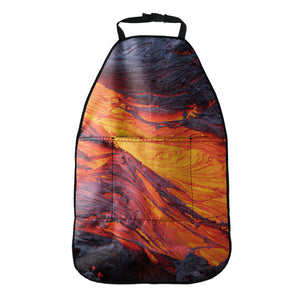 Volcano Lava Print Car Seat Organizers