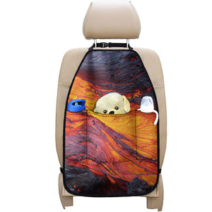 Volcano Lava Print Car Seat Organizers