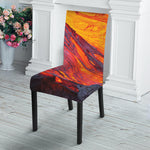 Volcano Lava Print Dining Chair Slipcover