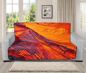 Volcano Lava Print Futon Protector