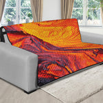 Volcano Lava Print Futon Protector