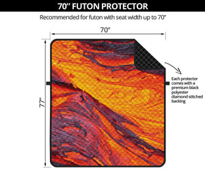 Volcano Lava Print Futon Protector