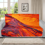 Volcano Lava Print Futon Protector