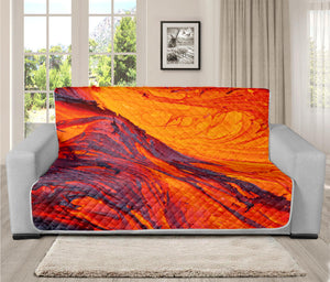 Volcano Lava Print Futon Protector