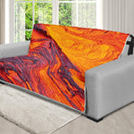 Volcano Lava Print Futon Protector