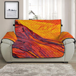 Volcano Lava Print Half Sofa Protector