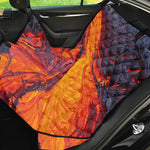 Volcano Lava Print Pet Car Back Seat Cover