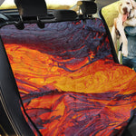 Volcano Lava Print Pet Car Back Seat Cover