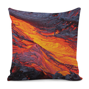 Volcano Lava Print Pillow Cover