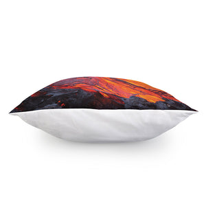 Volcano Lava Print Pillow Cover