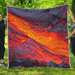 Volcano Lava Print Quilt