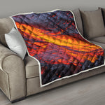 Volcano Lava Print Quilt