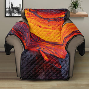 Volcano Lava Print Recliner Protector