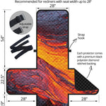 Volcano Lava Print Recliner Protector