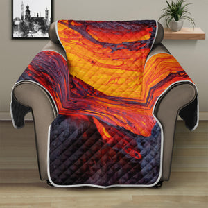 Volcano Lava Print Recliner Protector