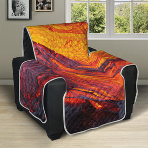 Volcano Lava Print Recliner Protector