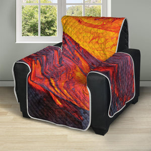 Volcano Lava Print Recliner Protector