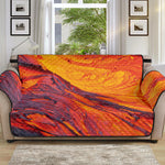 Volcano Lava Print Sofa Protector