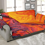 Volcano Lava Print Sofa Protector