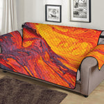 Volcano Lava Print Sofa Protector