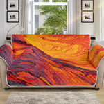 Volcano Lava Print Sofa Protector