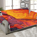 Volcano Lava Print Sofa Protector