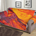 Volcano Lava Print Sofa Protector