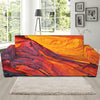 Volcano Lava Print Sofa Slipcover