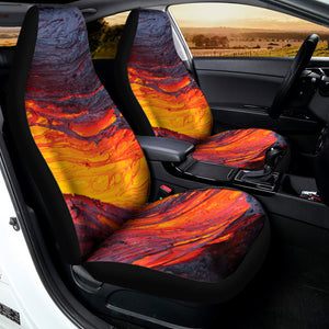 Volcano Lava Print Universal Fit Car Seat Covers