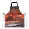 Volcano On The Sea Print Apron