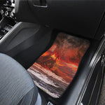 Volcano On The Sea Print Front Car Floor Mats