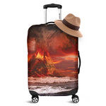 Volcano On The Sea Print Luggage Cover