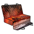 Volcano On The Sea Print Pet Car Back Seat Cover