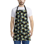 Volleyball Pattern Print Apron