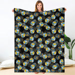 Volleyball Pattern Print Blanket