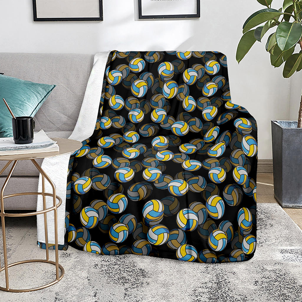Volleyball Pattern Print Blanket