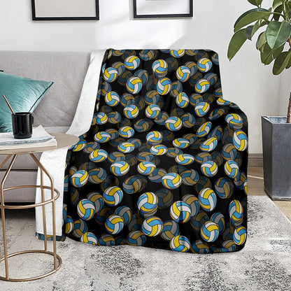 Volleyball Pattern Print Blanket