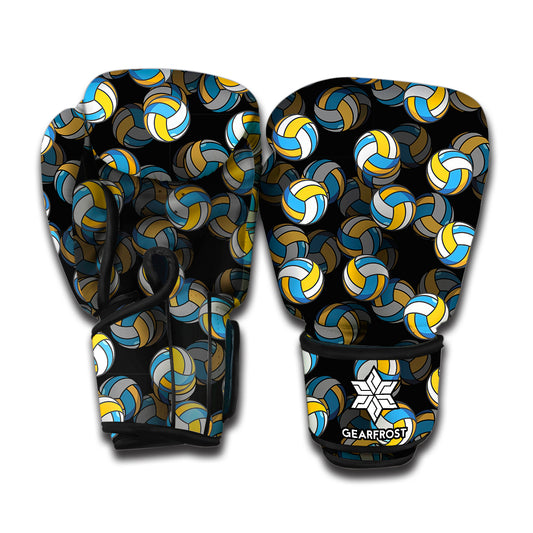 Volleyball Pattern Print Boxing Gloves