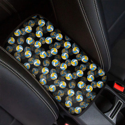 Volleyball Pattern Print Car Center Console Cover