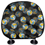 Volleyball Pattern Print Car Headrest Covers