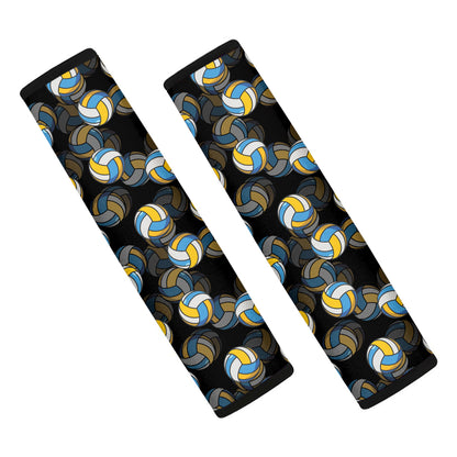 Volleyball Pattern Print Car Seat Belt Covers