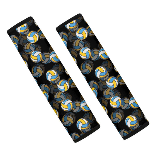Volleyball Pattern Print Car Seat Belt Covers