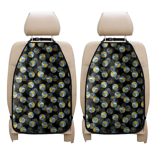 Volleyball Pattern Print Car Seat Organizers