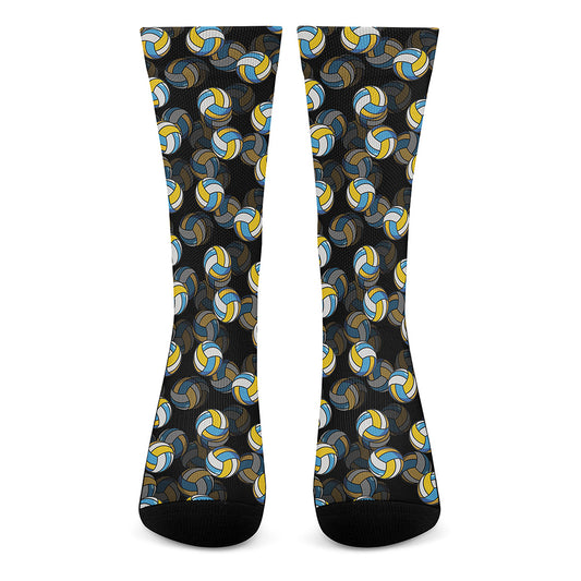 Volleyball Pattern Print Crew Socks