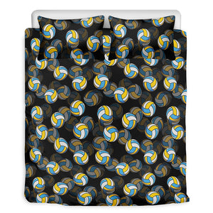 Volleyball Pattern Print Duvet Cover Bedding Set