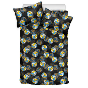 Volleyball Pattern Print Duvet Cover Bedding Set