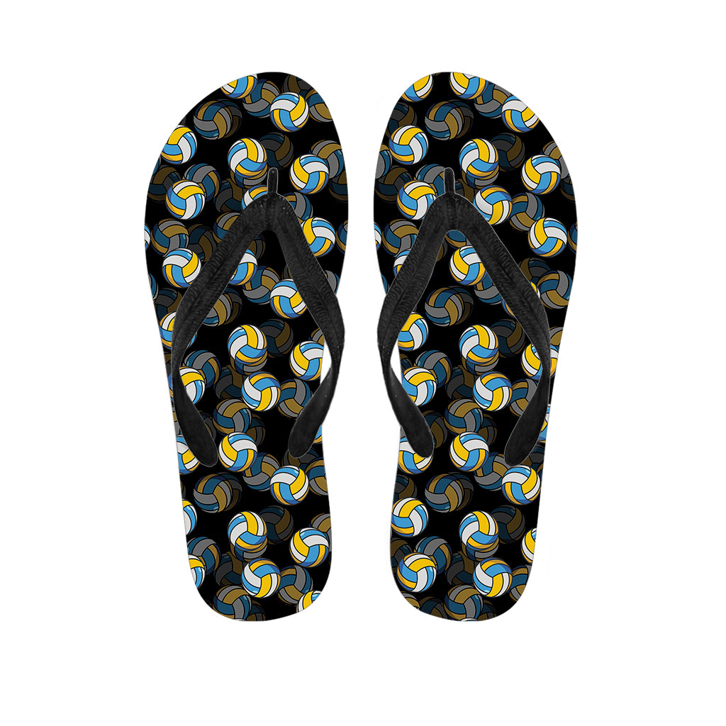 Volleyball Pattern Print Flip Flops